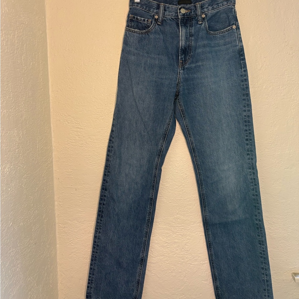 Uniqlo Women's Straight Leg Blue Jeans